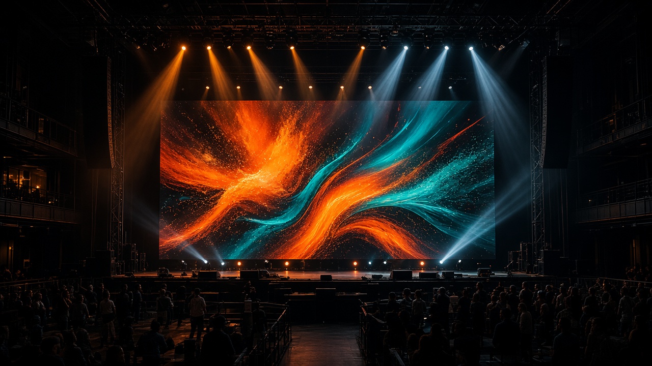 AI-generated illustration: venue and events format